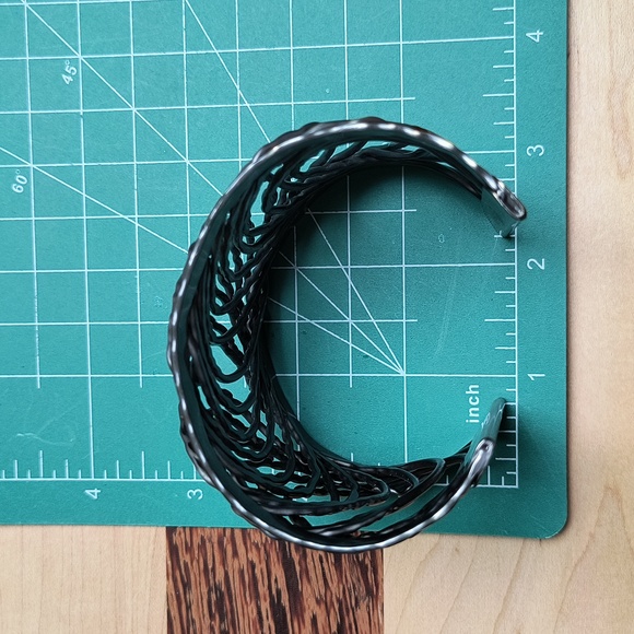 Open Cuff Bracelet Gun Metal - Picture 8 of 12